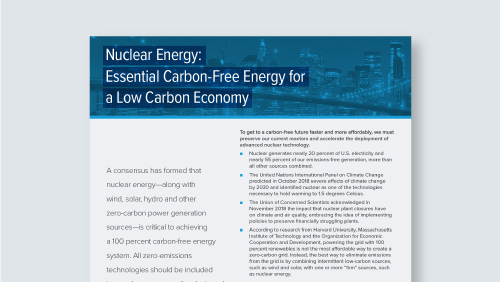 Nuclear Energy: Essential Clean Energy for a Low-Carbon Economy image